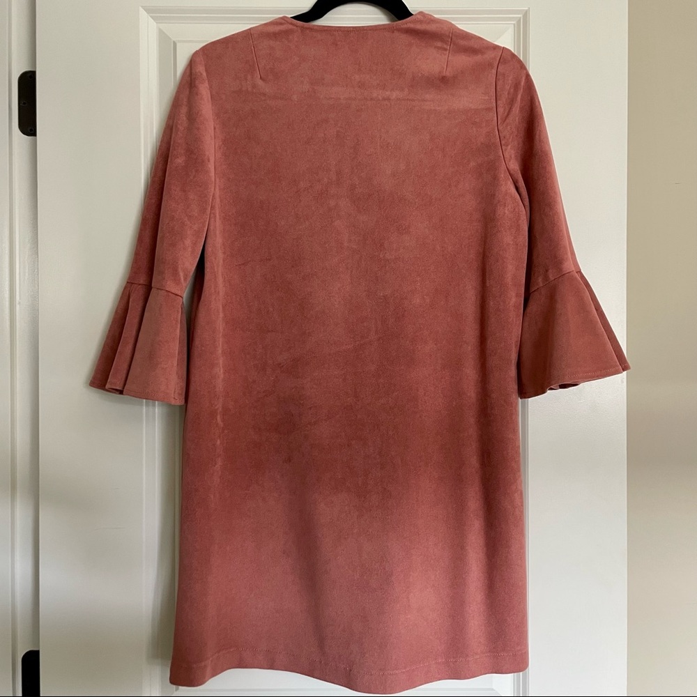 BCBGMAXAZRIA Faux Suede Mini Dress - Picture 8 of 8
